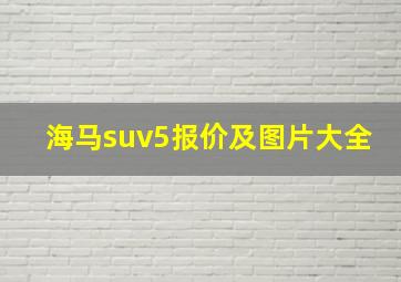 海马suv5报价及图片大全