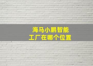 海马小鹏智能工厂在哪个位置