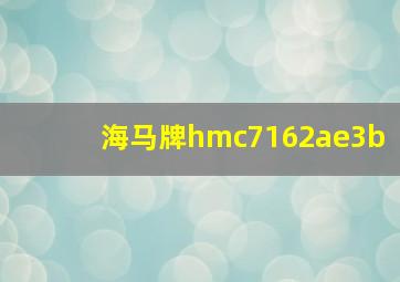 海马牌hmc7162ae3b