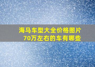 海马车型大全价格图片70万左右的车有哪些