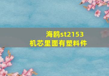 海鸥st2153机芯里面有塑料件