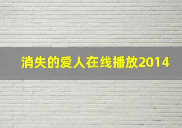 消失的爱人在线播放2014