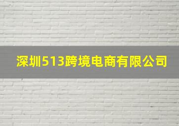 深圳513跨境电商有限公司