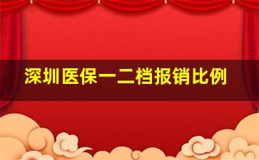 深圳医保一二档报销比例