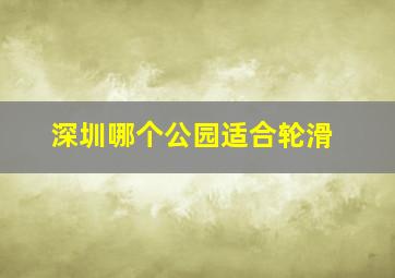 深圳哪个公园适合轮滑