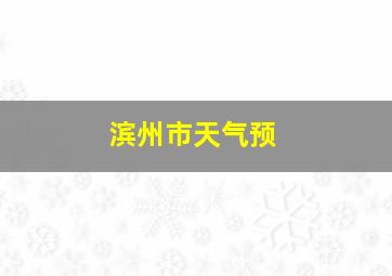 滨州市天气预