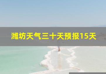 潍坊天气三十天预报15天