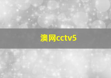 澳网cctv5