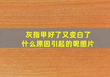 灰指甲好了又变白了什么原因引起的呢图片