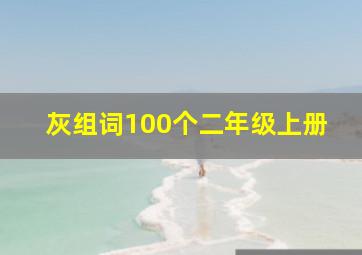 灰组词100个二年级上册