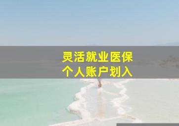 灵活就业医保个人账户划入