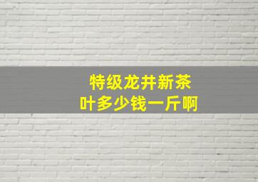 特级龙井新茶叶多少钱一斤啊