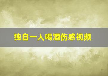 独自一人喝酒伤感视频