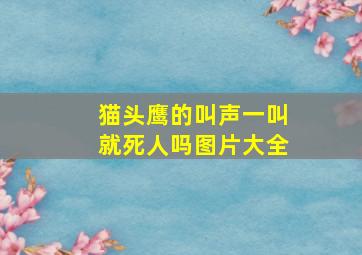 猫头鹰的叫声一叫就死人吗图片大全