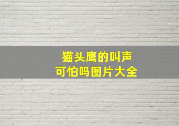 猫头鹰的叫声可怕吗图片大全