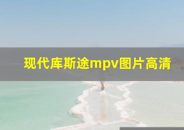 现代库斯途mpv图片高清