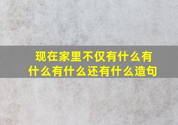 现在家里不仅有什么有什么有什么还有什么造句