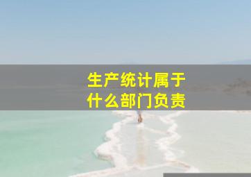 生产统计属于什么部门负责