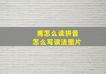 甫怎么读拼音怎么写读法图片