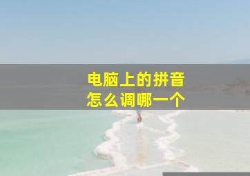 电脑上的拼音怎么调哪一个