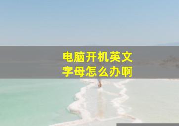 电脑开机英文字母怎么办啊