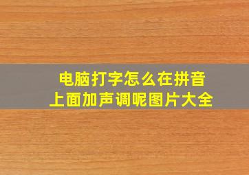 电脑打字怎么在拼音上面加声调呢图片大全