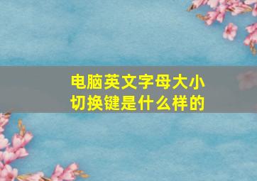 电脑英文字母大小切换键是什么样的