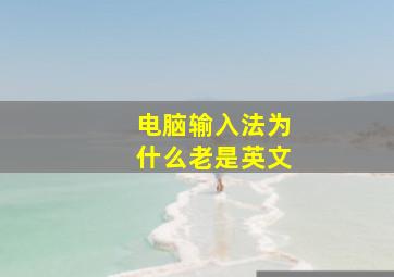 电脑输入法为什么老是英文