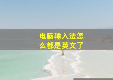 电脑输入法怎么都是英文了