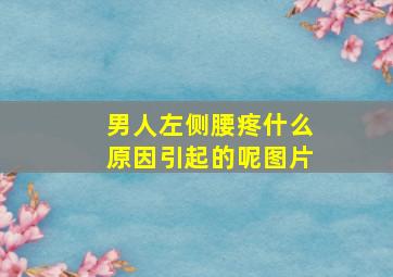 男人左侧腰疼什么原因引起的呢图片