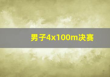 男子4x100m决赛