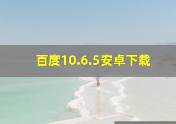 百度10.6.5安卓下载