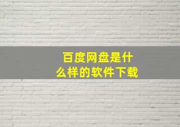 百度网盘是什么样的软件下载