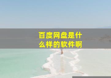 百度网盘是什么样的软件啊