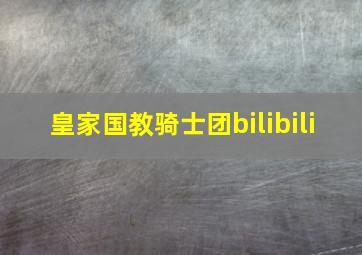 皇家国教骑士团bilibili