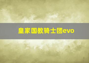 皇家国教骑士团evo