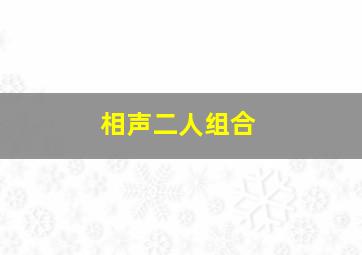 相声二人组合