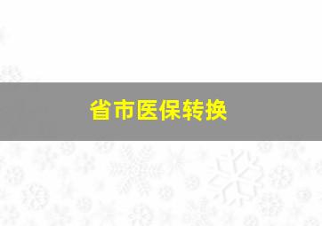 省市医保转换