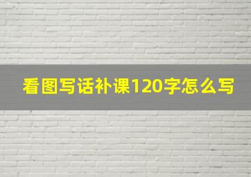 看图写话补课120字怎么写