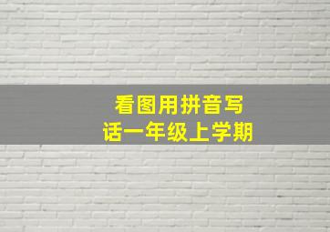 看图用拼音写话一年级上学期