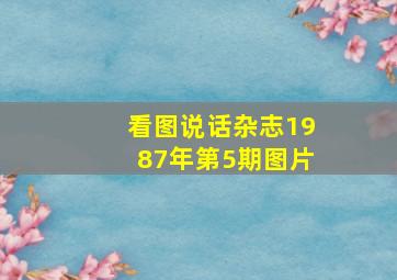 看图说话杂志1987年第5期图片