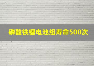 磷酸铁锂电池组寿命500次