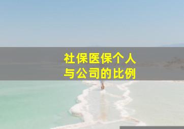 社保医保个人与公司的比例