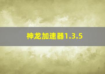 神龙加速器1.3.5