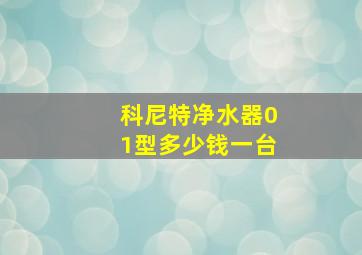 科尼特净水器01型多少钱一台