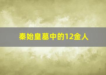 秦始皇墓中的12金人