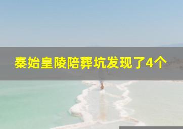 秦始皇陵陪葬坑发现了4个