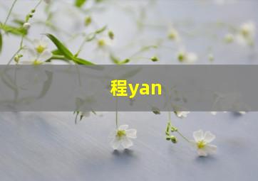 程yan