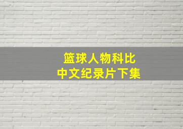 篮球人物科比中文纪录片下集