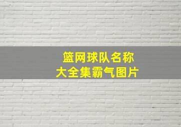 篮网球队名称大全集霸气图片